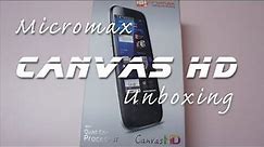 Micromax Canvas HD A116 Quad Core Android Phone Unboxing & Overview