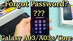 Galaxy A03/A03s/Core: Forgot Password? Let's Master Factory Reset