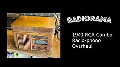 1940 RCA combo radio/Phono restoration