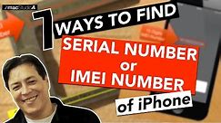 How To Find Serial Number or IMEI Number of iPhone