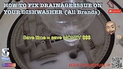 How to repair a dishwasher, not draining - Kenmore Ultra Wash Quiet Guard 3 (and other brands)