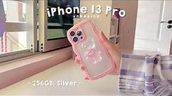 iPHONE 13 PRO UNBOXING - silver, 256gb || aesthetic unboxing