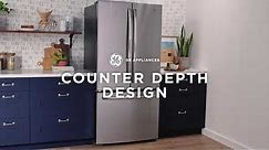GE Appliances French Door Refrigerator with Counter-Depth Design