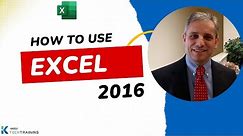 Excel Tutorial 2016: Excel Part 1 of 2 - Beginner to Intermediate Tutorial