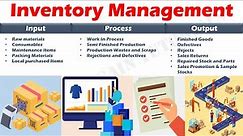 Introduction to Inventory Management.
