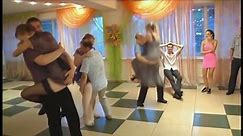 Funny Russian Wedding Games // DANCING SKIRTS OOPS - WEDDING CONTEST GAME