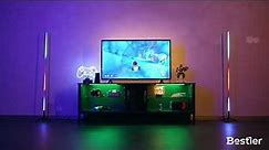 Entertainment Center With RGB LED Lights | Bestier TV Stand