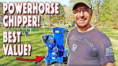 POWERHORSE Wood Chipper 420cc Full Assembly Instructions And First Use! A MUST HAVE For A Homestead!