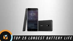 Top 25 Smartphones with the Longest Battery Life