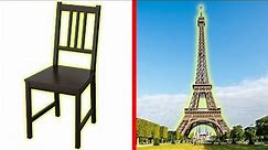Ile krzeseł potrzebne jest do zbudowania Wieży Eiffla?