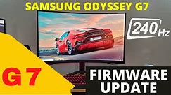 How to update firmware Samsung Odyssey G7 Gaming Monitor | Samsung Pranked Me!