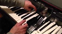 How to Repair Sticking Piano Keys on a Yamaha Clavinova model CVP 96