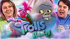 TROLLS HOLIDAY (2017) SPECIAL REACTION! | First Time Watching!