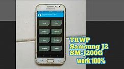 How to Install TWRP Samsung J2 SM-J200G Lollipop via Odin