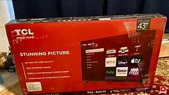 TCL 43" 4k Roku TV Unboxing and Overview