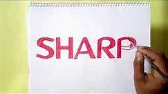 How to draw the Sharp logo