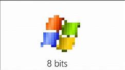 64 bits 32 bits 16 bits 8 bits 4 bits 2 bits 1 bit (Windows XP)