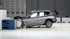 2023 BMW X3 updated moderate overlap IIHS crash test
