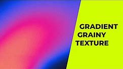 Create a Grainy Texture Gradient: Adobe Photoshop Tutorial