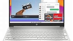 HP 15.6-inch Laptop, AMD Ryzen 7 5700U, 8 GB RAM, 256 GB SSD, HD Micro-Edge Display, Windows 11 Home, Thin & Portable, Long-Lasting Battery, Full-Size Keyboard, Wi-Fi 6 & Bluetooth (15-ef2025nr, 2022)
