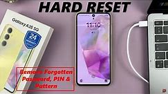 How To Remove Forgotten Password, PIN, or Pattern On Samsung Galaxy A35 5G - Hard Reset