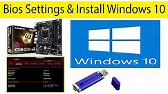 Gigabyte B360M-DS3H Motherboard Bios Settings And Install Windows 10 By Usb Bootable Pendrive