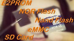 嵌入式常用存储器NOR Flash、NAND Flash、eMMC和SD卡有什么区别