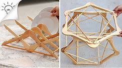 2 Creative Ideas With Wooden Hangers | Thaitrick