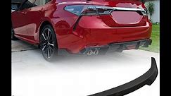 HECASA Rear Trunk Spoiler Wing 2018-23 Toyota Camry SE XSE LE XLE M4 Style Glossy Black Install