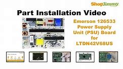 EMERSON LTDN42V68US 42" Flat Screen Repair Power Supply Unit Boards Replacement Guide LCD TV Repair