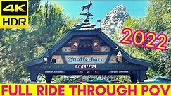 2022 Matterhorn Full Ride - Disneyland's Matterhorn Bobsleds