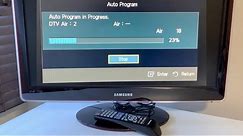 Samsung TV (older models) - Run a channel scan Auto program for over the air antenna channels