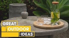 How to Make Furniture From Concrete | Outdoor | Great Home Ideas
