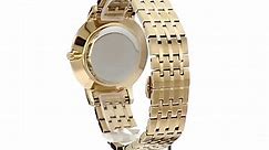 Bulova Women's Diamonds Quartz Watch with Gold-Tone-Stainless-Steel Strap, 16 (Model: 97P123)