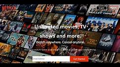 Netflix Homepage using html and css