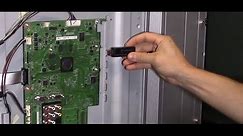 How to fix TV main board with usb firmware update software guide