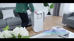 Costway 5,000 BTU Portable Air Conditioner Cools 200 Sq. Ft. with Dehumidifier in White GHM0028
