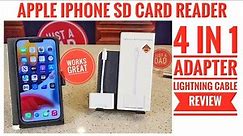 How To Connect Camera SD Card Reader to iPhone Lightning Adapter