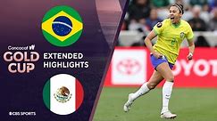 Brazil vs. Mexico: Extended Highlights | CONCACAF W Gold Cup I CBS Sports Attacking Third
