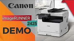 Canon iR 2425 Copier | DEMO | imageRUNNER 2425 A3 Laser Multifunction
