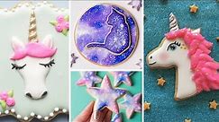 10 Decorated Cookies | Galaxy and Unicorn Cookie Decorating Compilation
