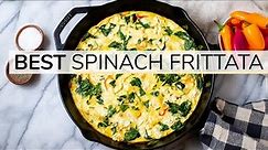 SPINACH FRITTATA | easy, healthy recipe