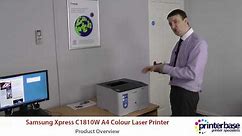 Samsung Xpress C1810W A4 Colour Laser Printer Demo