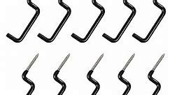 Archery Bow Hook Real Tree Stand Bow Hangers Bow Gear Holder Outdoor Hunting Accessory Black(10 pcs/Pack