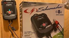 SCHUMACHER 8 amp Battery Charger / how to charge a car battery 🚒🚑🚗🚐🔋