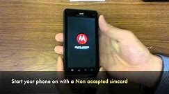UNLOCK MOTOROLA Droid 3 XT860 - How to Unlock Droid 3 Motorola XT860 4G by Unlock Code