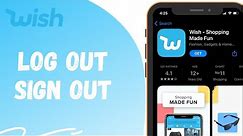 How To Log Out From The Wish App | Sign Out On Wish App