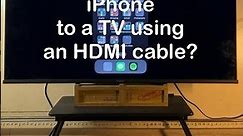 How to cast iPhone to TV using HDMI Cable