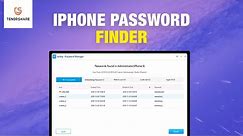 iPhone Password Finder, Find Wifi Password, Screen Time Password on iPhone