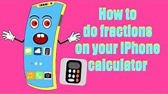 iPhone Calculator Tutorial -part1 | How to do Fractions #iphone #calculator #education